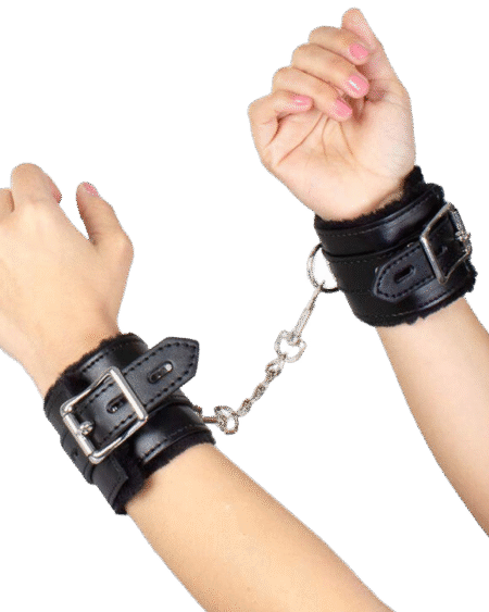 SECRETPLAY - SCHWARZE BONDAGE-HANDSCHELLEN BDSM-KOLLEKTION