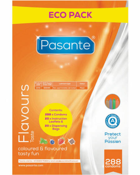 PASANTE - KONDOME ECO PACK AROMEN BEUTEL 288 EINHEITEN