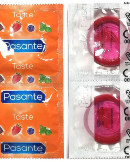 PASANTE - KONDOME GESCHMACK ERDBEERE BEUTEL 144 EINHEITEN
