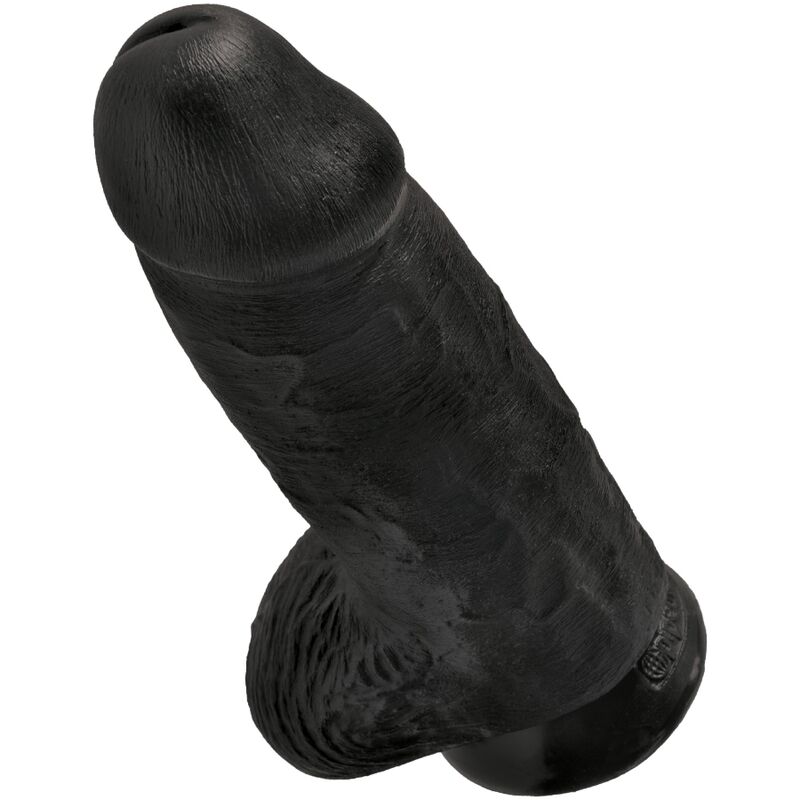 KING COCK - POLLIGER REALISTISCHER PENIS 23 CM SCHWARZ – Bild 3