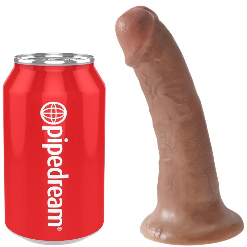 KING COCK - REALISTISCHER PENIS 15 CM KARAMELL – Bild 5