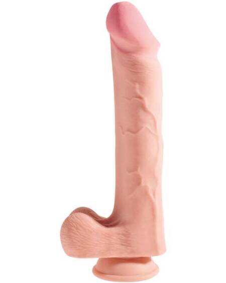 KING COCK - REALISTISCHER PENIS MIT 3D-KUGELN 24.8 CM LICHT