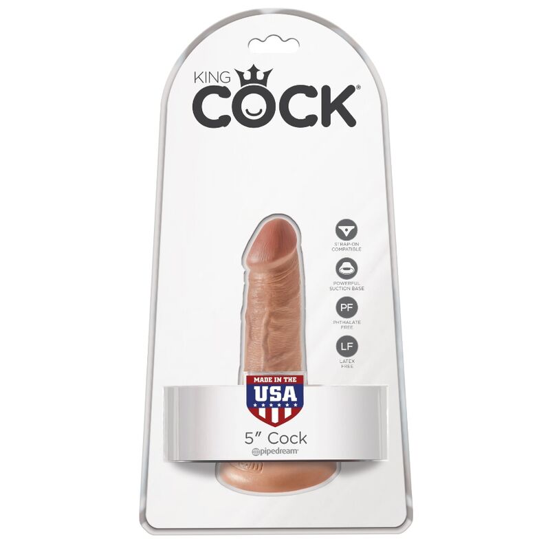KING COCK - REALISTISCHER PENIS 12 CM KARAMELL – Bild 6