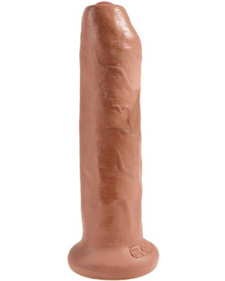 KING COCK - UNGESCHNITTENER REALISTISCHER PENIS 17.8 CM KARAMELL