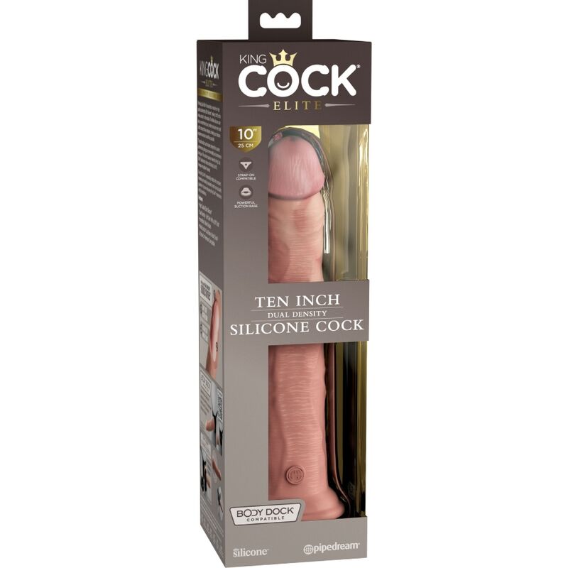 KING COCK - ELITE REALISTISCHER SILIKONDILDO 25.4 CM – Bild 5