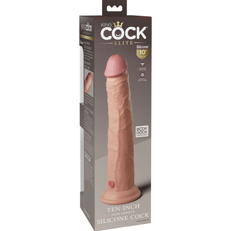 KING COCK - ELITE REALISTISCHER SILIKONDILDO 25.4 CM – Bild 6
