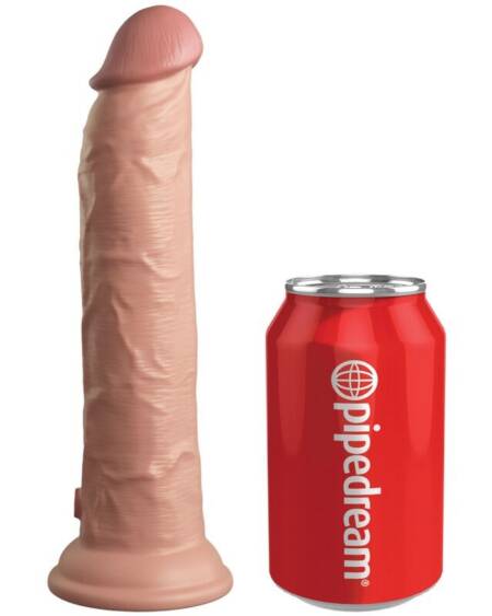 KING COCK - ELITE REALISTISCHER DILDO VIBRATOR & SILIKON FERNBEDIENUNG 23 CM