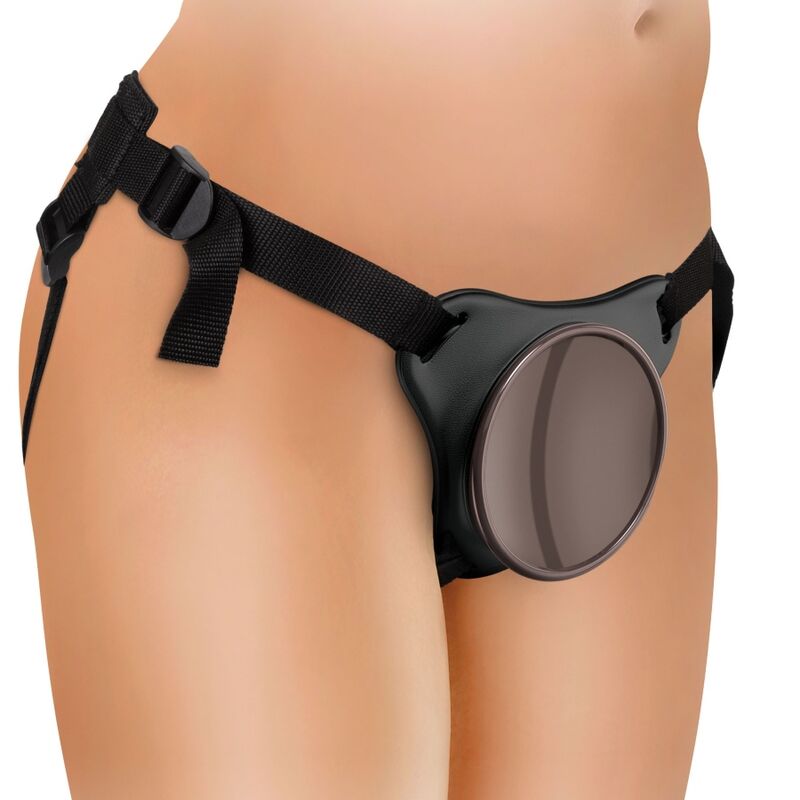 KING COCK - ELITE DELUXE VERSTELLBARES HARNESS-KIT RING MIT HODEN & DILDO 20.3 CM – Bild 5