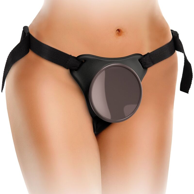 KING COCK - ELITE DELUXE VERSTELLBARES HARNESS-KIT RING MIT HODEN & DILDO 20.3 CM – Bild 4