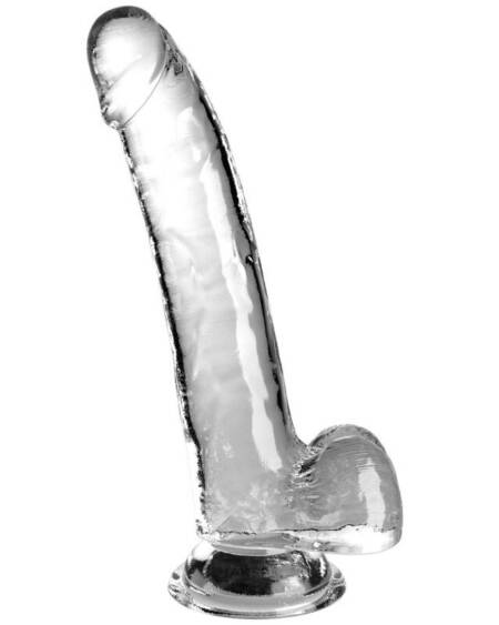 KING COCK - CLEAR DILDO MIT HODEN 20.3 CM TRANSPARENT