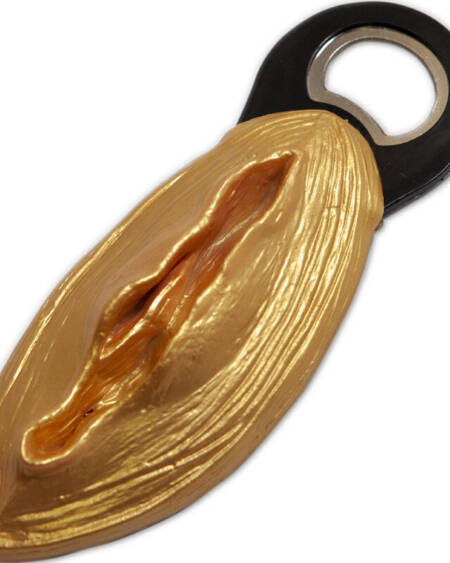 DIABLO PICANTE - SCHWARZ-GOLDENER ÖFFNER IN VAGINAFORM