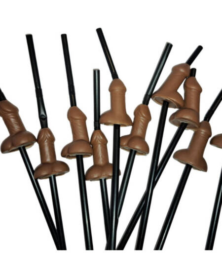 DIABLO PICANTE ? TASCHE MIT 10 NATÜRLICHEN STROHHALMEN FÜR GROSSE PENIS