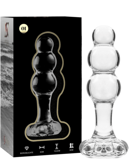 NEBULA SERIES BY IBIZA - MODELL 1 STECKER BOROSILIKATGLAS TRANSPARENT 10.5 CM -O- 3 CM