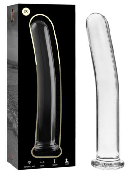 NEBULA SERIES BY IBIZA - MODELL 9 DILDO BOROSILIKATGLAS KLAR 15.5 CM -O- 2.5 CM