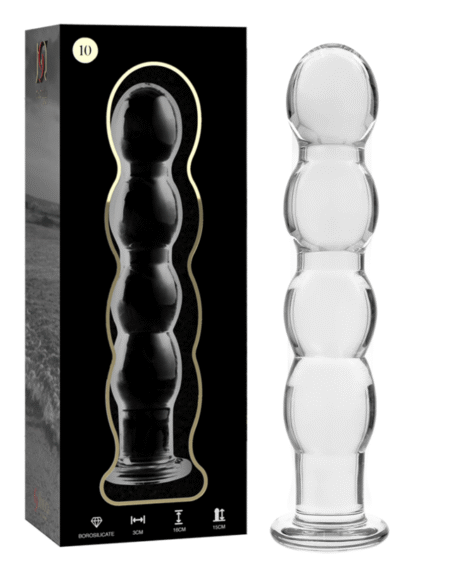 NEBULA SERIES BY IBIZA - MODELL 10 DILDO BOROSILIKATGLAS KLAR 16.5 CM -O- 3.5 CM