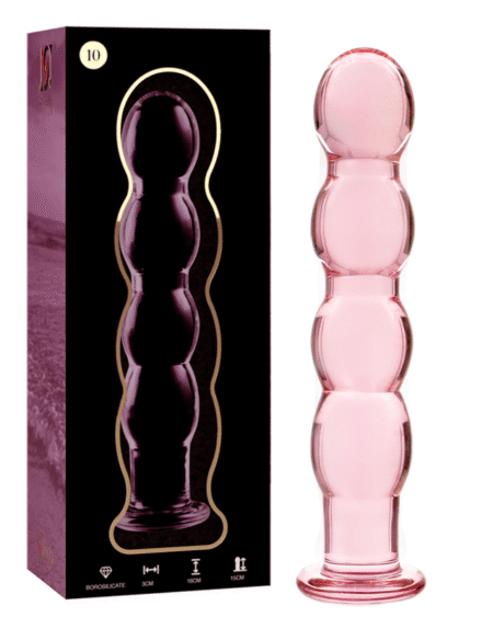 NEBULA SERIES BY IBIZA - MODELL 10 DILDO BOROSILIKATGLAS ROSA 16.5 CM -O- 3.5 CM