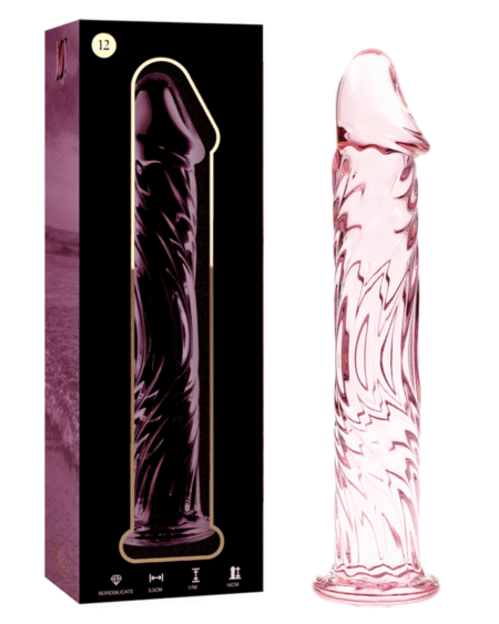 NEBULA SERIES BY IBIZA - MODELL 12 DILDO BOROSILIKATGLAS ROSA 17 CM -O- 3.5 CM