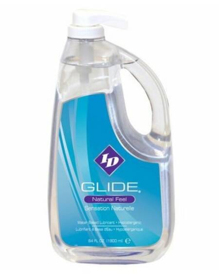 ID GLIDE - SCHMIERMITTEL AUF WASSERBASIS + HYPOALLERGENES NATÜRLICHES GEFÜHL 1900 ML