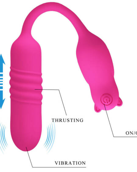 PRETTY LOVE - NOBIKUMA ROSA SILIKON-VIBRIERBULLET