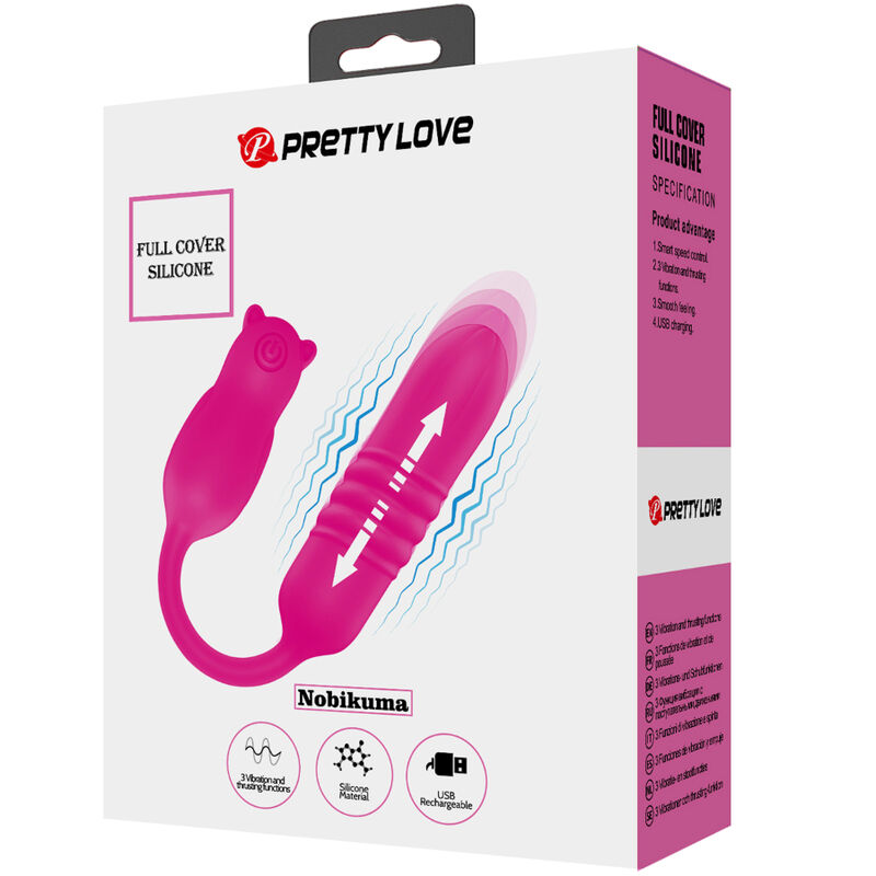 PRETTY LOVE - NOBIKUMA ROSA SILIKON-VIBRIERBULLET – Bild 8