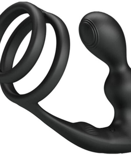 PRETTY LOVE - MARSHALL PENISRING MIT VIBRATORISCHEM ANALPLUG MIT FERNBEDIENUNG