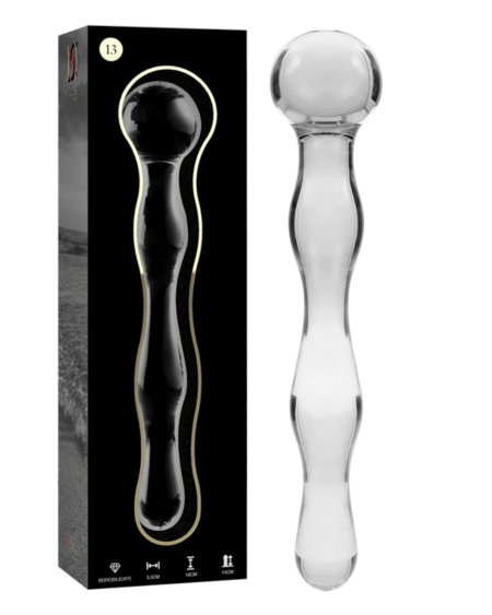 NEBULA SERIES BY IBIZA - MODELL 13 DILDO BOROSILIKATGLAS KLAR 18 CM -O- 3.5 CM