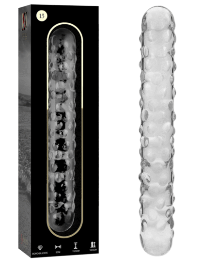 NEBULA SERIES BY IBIZA - MODELL 15 DILDO BOROSILIKATGLAS KLAR 18.5 CM -O- 3 CM