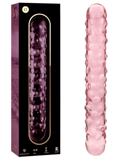 NEBULA SERIES BY IBIZA - MODELL 15 DILDO BOROSILIKATGLAS ROSA 18.5 CM -O- 3 CM