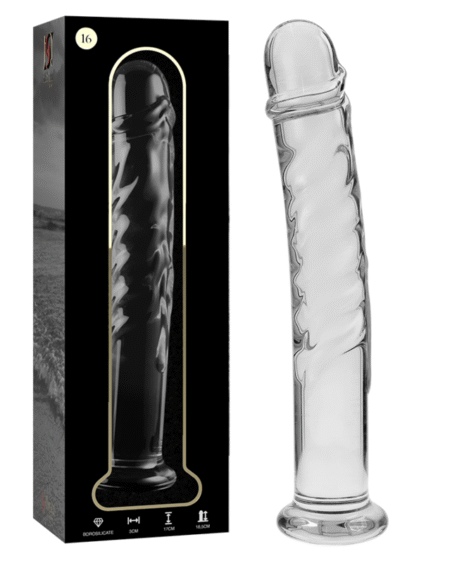 NEBULA SERIES BY IBIZA - MODELL 16 DILDO BOROSILIKATGLAS KLAR 18.5 CM -O- 3 CM