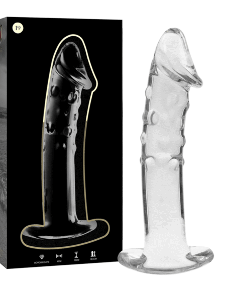 NEBULA SERIES BY IBIZA - MODELL 19 DILDO BOROSILIKATGLAS KLAR 18.5 CM -O- 4 CM