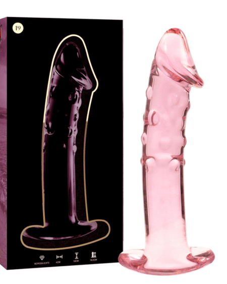 NEBULA SERIES BY IBIZA - MODELL 19 DILDO BOROSILIKATGLAS ROSA 18.5 CM -O- 4 CM