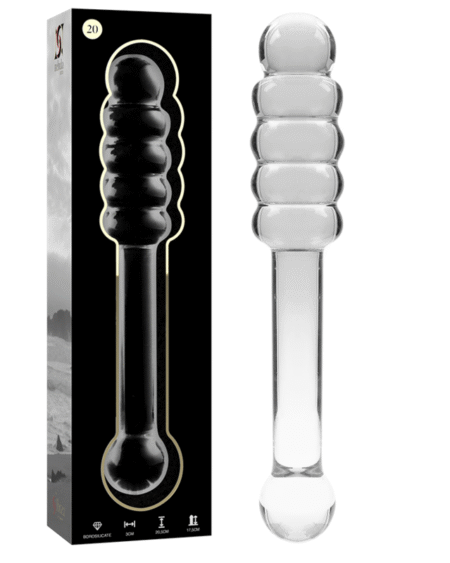 NEBULA SERIES BY IBIZA - MODELL 20 DILDO BOROSILIKATGLAS KLAR 20.5 CM -O- 3 CM