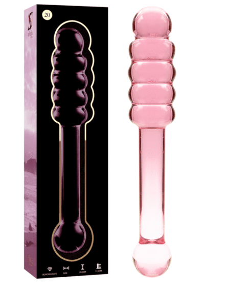 NEBULA SERIES BY IBIZA - MODELL 20 DILDO BOROSILIKATGLAS ROSA 20.5 CM -O- 3 CM