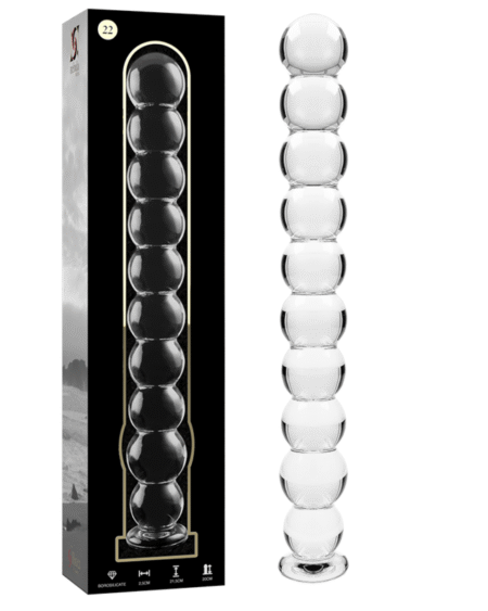 NEBULA SERIES BY IBIZA - MODELL 22 DILDO BOROSILIKATGLAS KLAR 21.5 CM -O- 2.5 CM