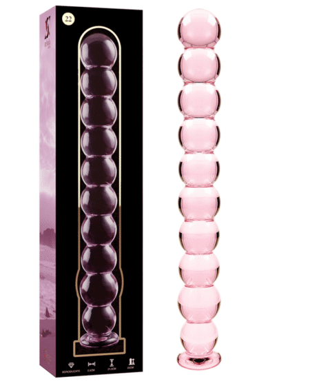 NEBULA SERIES BY IBIZA - MODELL 22 DILDO BOROSILIKATGLAS ROSA 21.5 CM -O- 2.5 CM