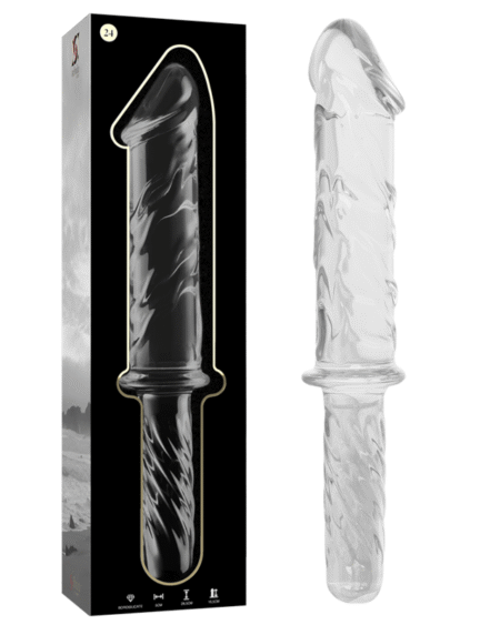 NEBULA SERIES BY IBIZA - MODELL 24 DILDO BOROSILIKATGLAS KLAR 28.5 CM -O- 5 CM