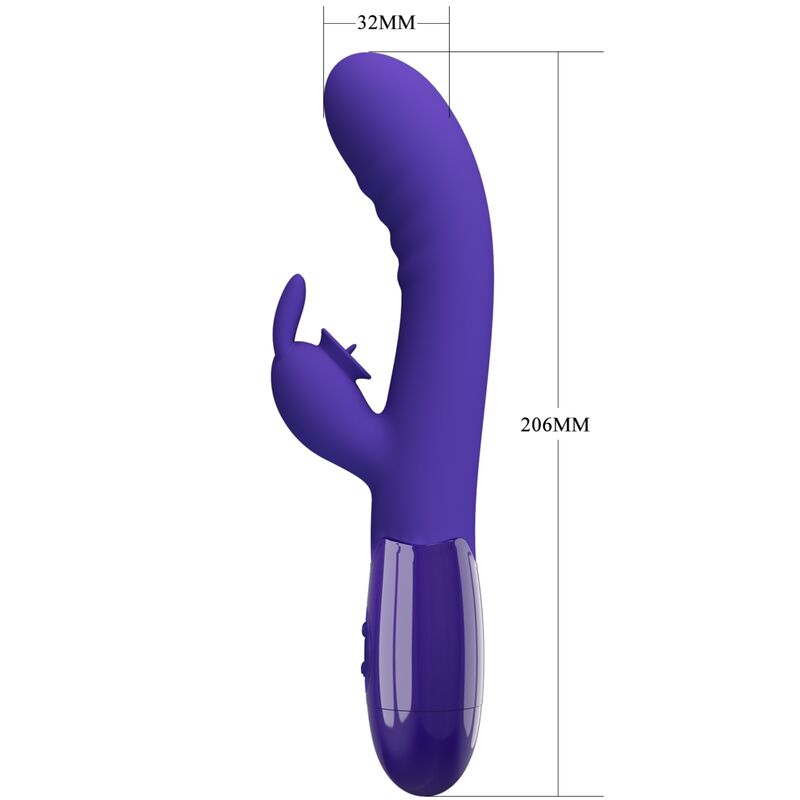 PRETTY LOVE - CERBERUS YOUTH VIOLET RABBIT VIBRATOR – Bild 5