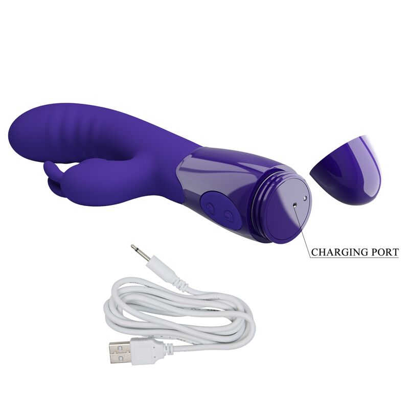 PRETTY LOVE - CERBERUS YOUTH VIOLET RABBIT VIBRATOR – Bild 6