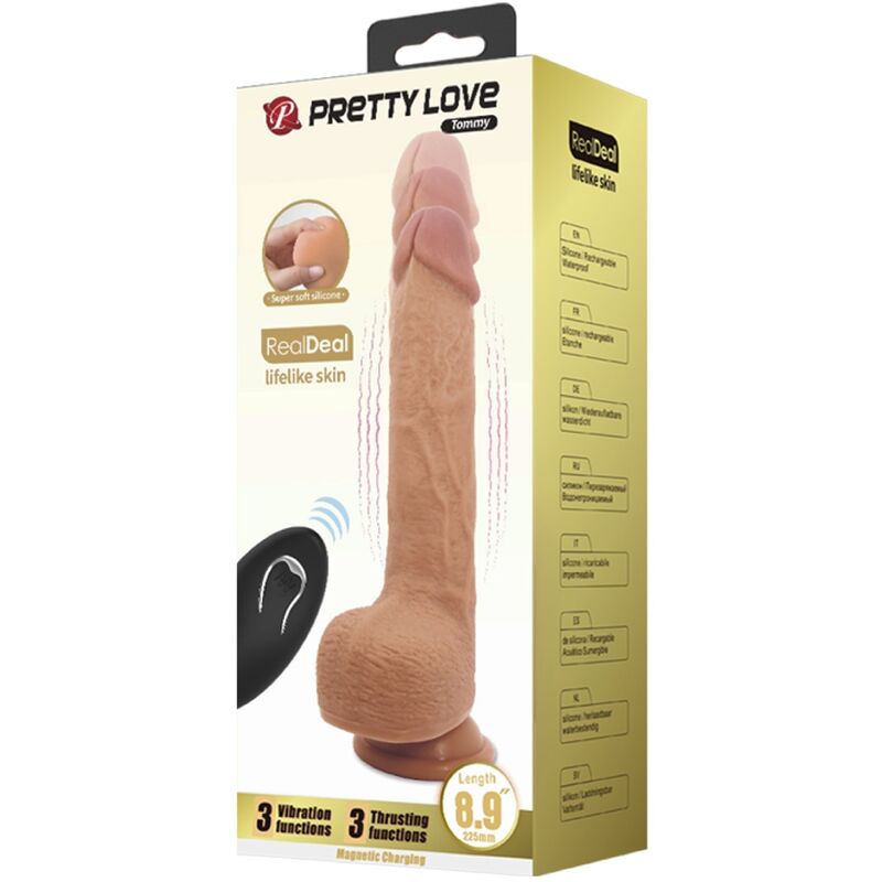 PRETTY LOVE - TOMMY REALISTISCHER DILDO-VIBRATOR 22.5 CM – Bild 7