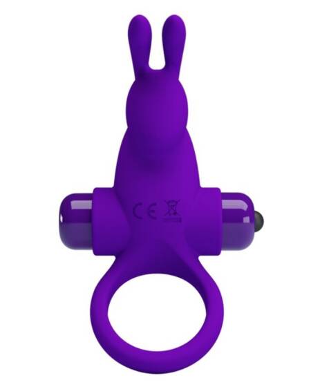 PRETTY LOVE - VIBRATORRING I KANINCHEN FÜR LILA PENIS