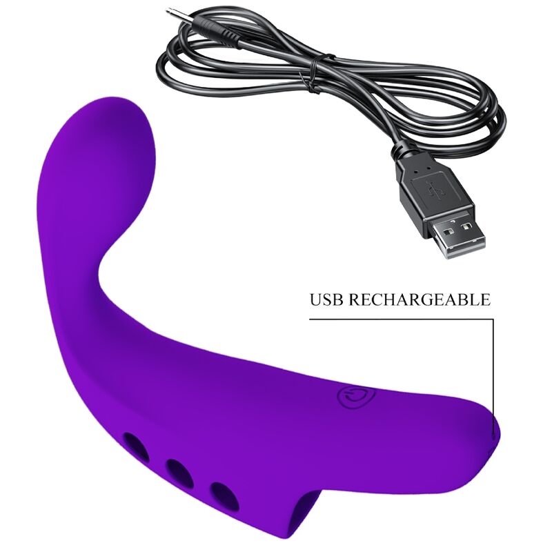 PRETTY LOVE - GORGON PURPLE WIEDERAUFLADBARER FINGERVIBRATOR – Bild 9
