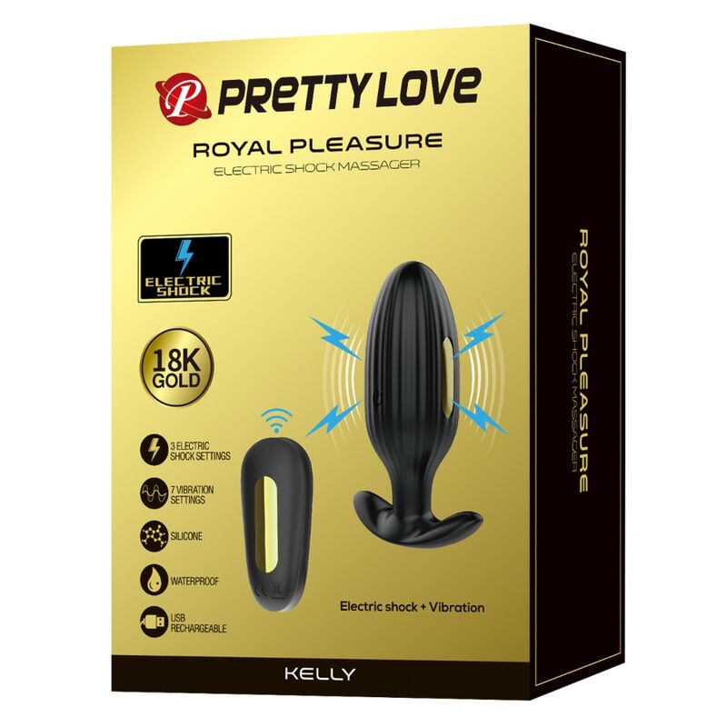 PRETTY LOVE - KELLY PLUG ANAL WIEDERAUFLADBARER VIBRATOR SCHWARZ – Bild 11