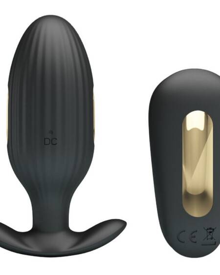 PRETTY LOVE - KELLY PLUG ANAL WIEDERAUFLADBARER VIBRATOR SCHWARZ