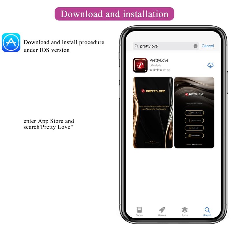 PRETTY LOVE - VIBRIERENDES EI DER NYMPHE, APP-GESTEUERT, LILA – Bild 11