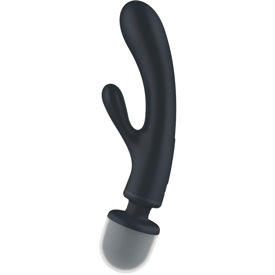 SATISFYER - TRIPLE LOVER RABBIT VIBRATOR MASSAGER GRAU – Bild 3