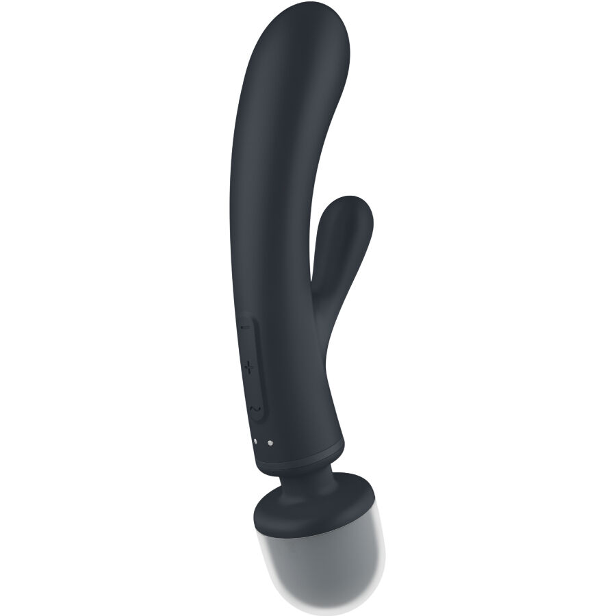 SATISFYER - TRIPLE LOVER RABBIT VIBRATOR MASSAGER GRAU – Bild 2