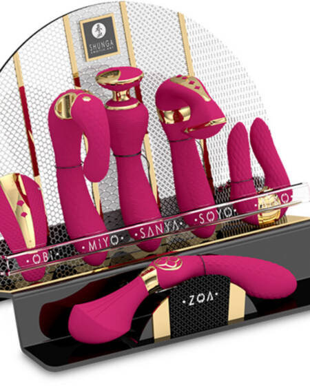 SHUNGA - AUSSTELLUNG VON 6 FUCHSIA-INTIMASSAGIERGERÄTEN