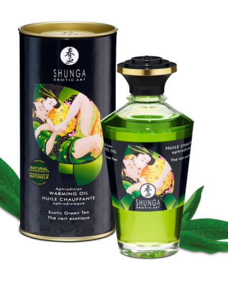 SHUNGA - BIO-GRÜNER TEE-WÄRMEEFFEKT-MASSAGEÖL 100 ML