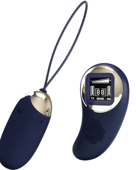 PRETTY LOVE - MINA VIBRIERENDES EI MIT FERNBEDIENUNG BLAU