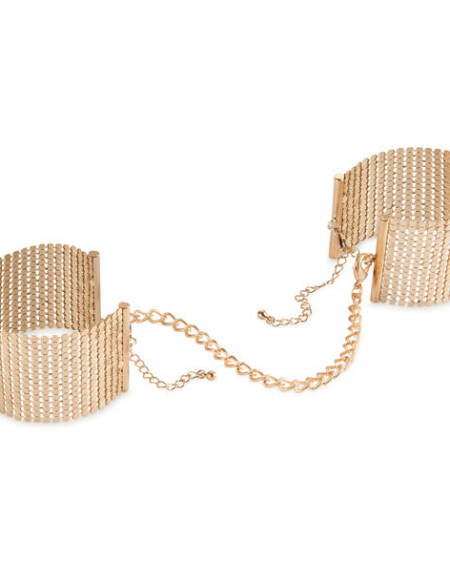 BIJOUX - DÉSIR MÉTALLIQUE GOLDENE HANDSCHELLEN AUS METALLGEWEBE